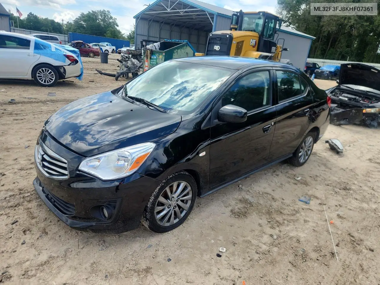 2019 Mitsubishi Mirage G4 Es VIN: ML32F3FJ8KHF07361 Lot: 61024076