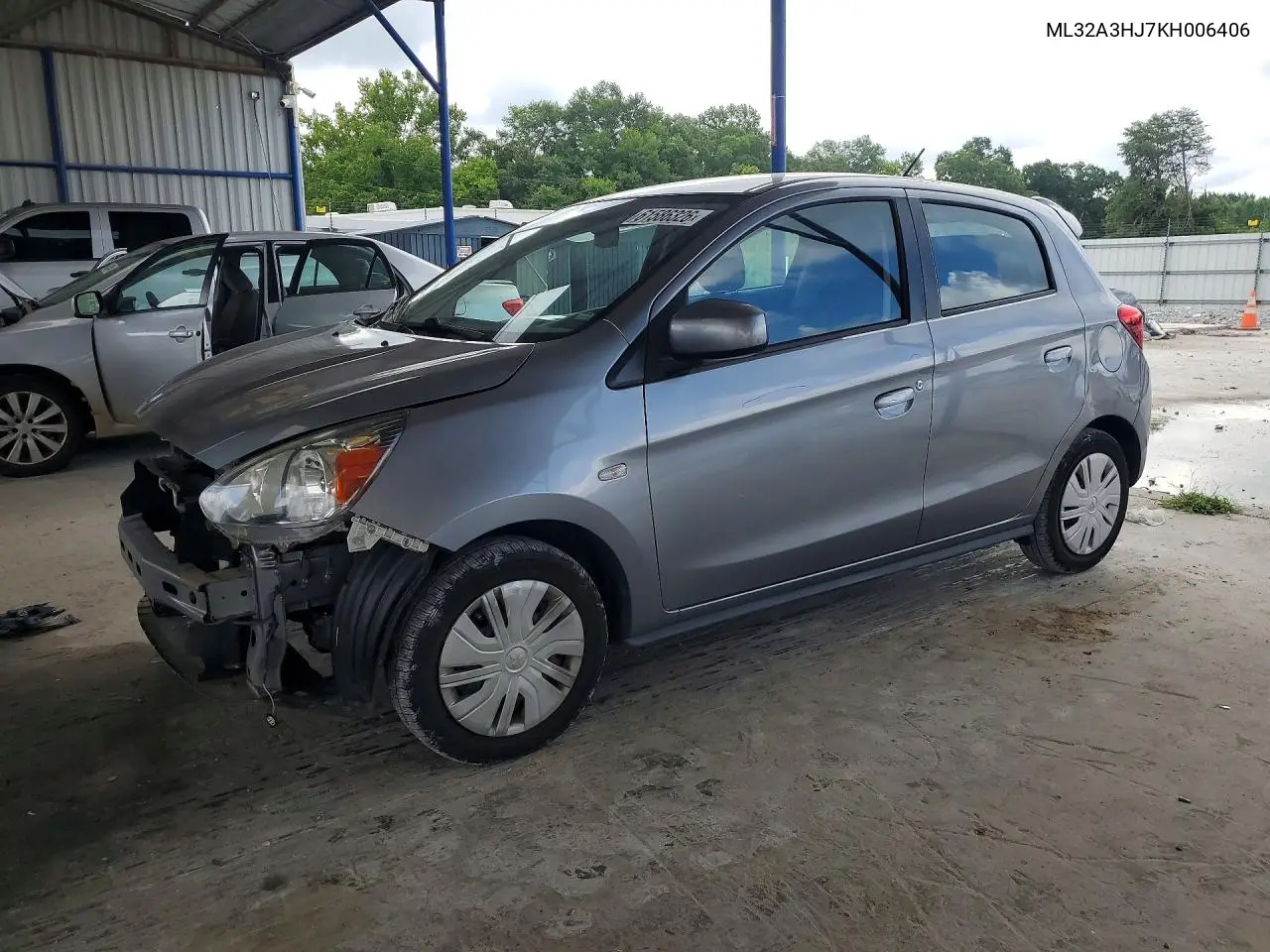 2019 Mitsubishi Mirage Es VIN: ML32A3HJ7KH006406 Lot: 61586326