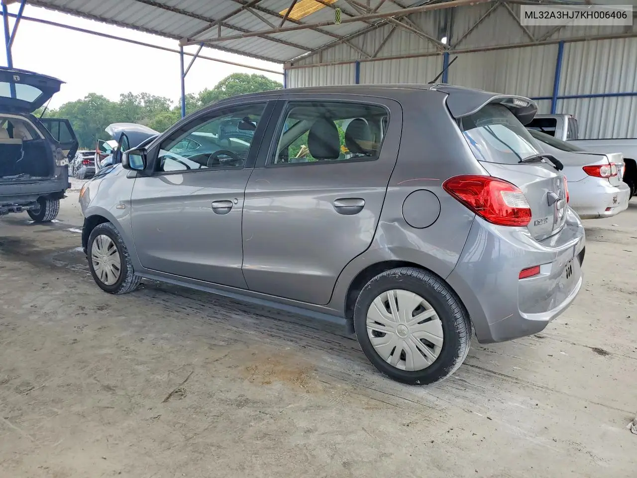 2019 Mitsubishi Mirage Es VIN: ML32A3HJ7KH006406 Lot: 61586326
