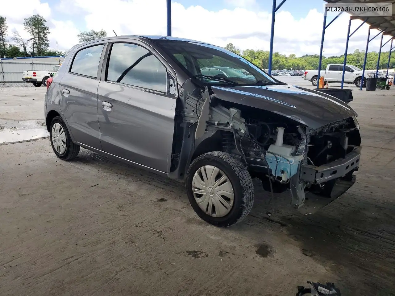 2019 Mitsubishi Mirage Es VIN: ML32A3HJ7KH006406 Lot: 61586326