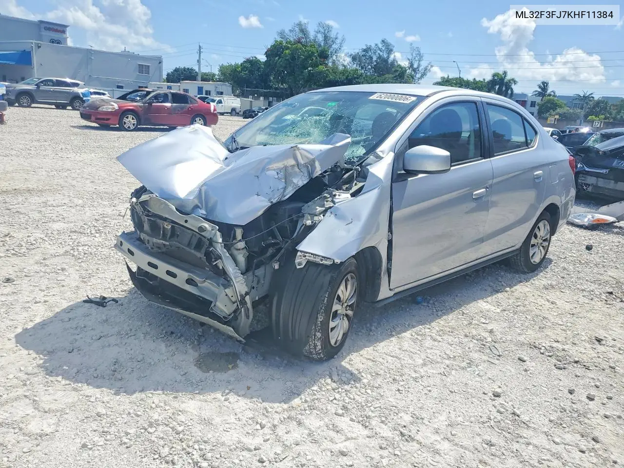 ML32F3FJ7KHF11384 2019 Mitsubishi Mirage G4 Es