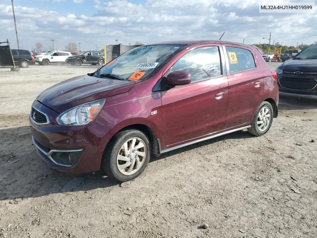 ML32A4HJ1HH019599 2017 Mitsubishi Mirage Se