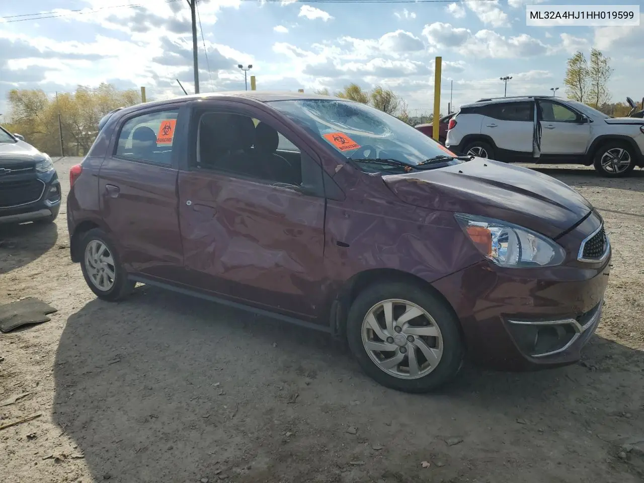 ML32A4HJ1HH019599 2017 Mitsubishi Mirage Se