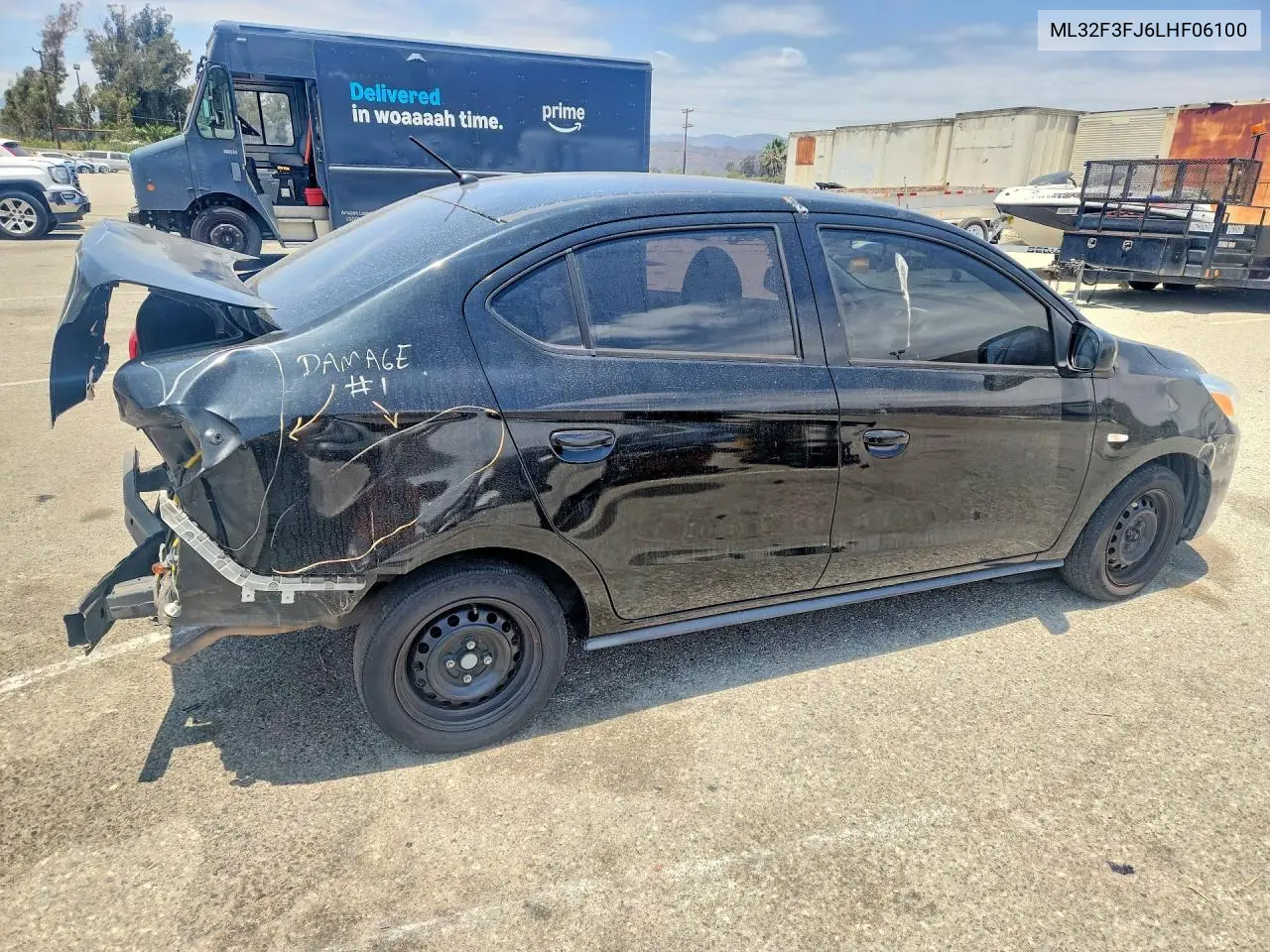 2020 Mitsubishi Mirage G4 Es VIN: ML32F3FJ6LHF06100 Lot: 57538096