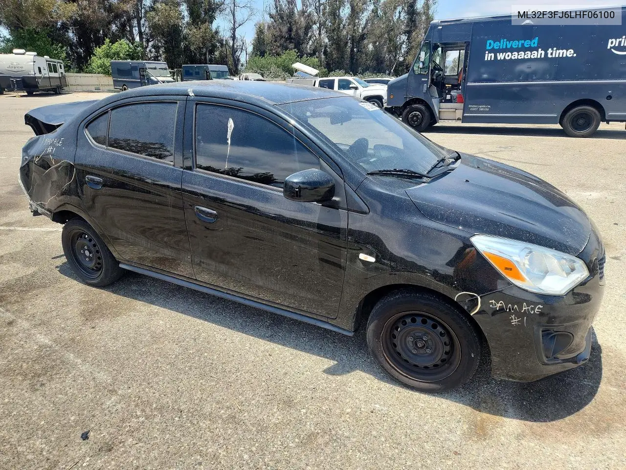 2020 Mitsubishi Mirage G4 Es VIN: ML32F3FJ6LHF06100 Lot: 57538096