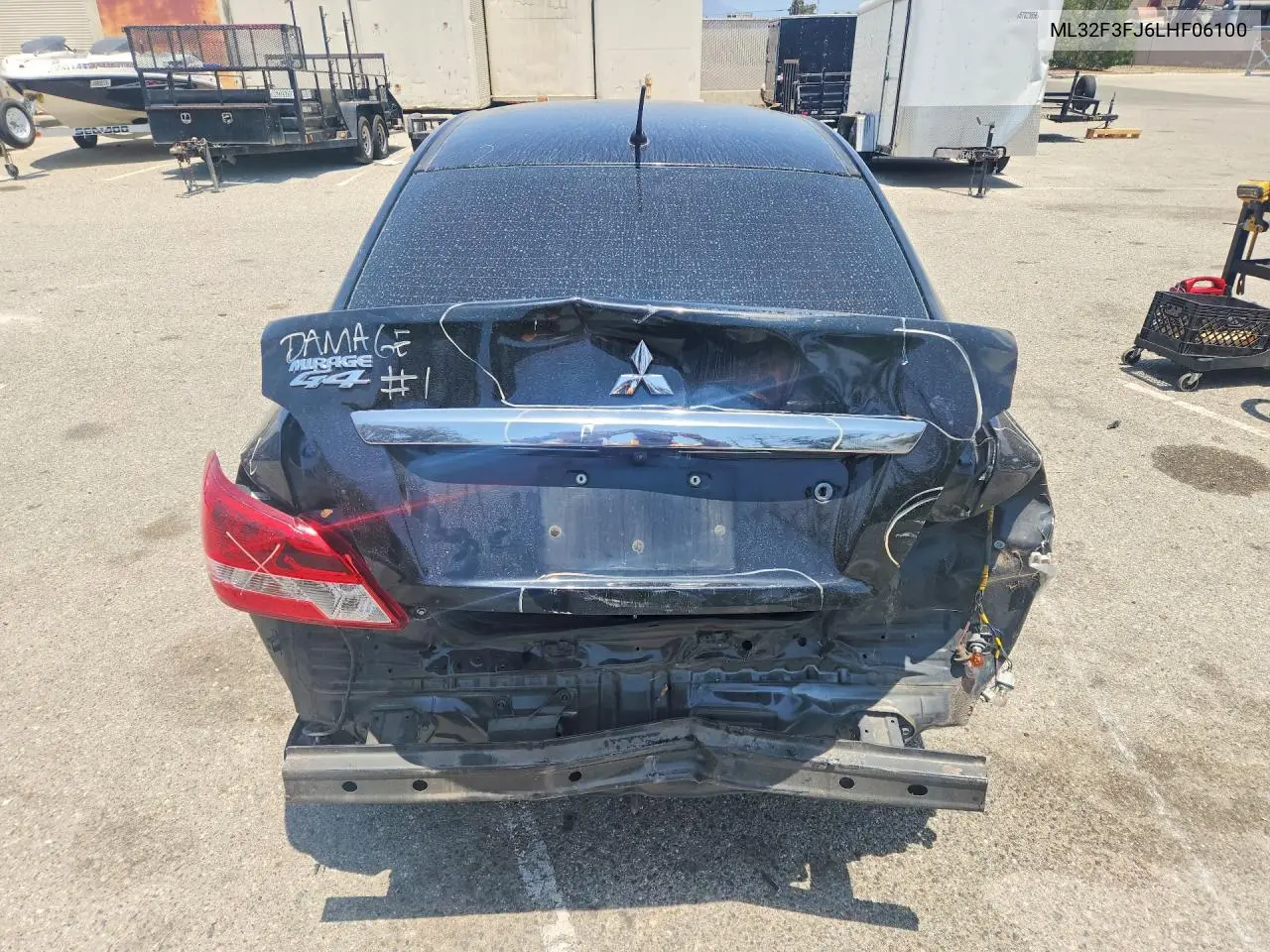 2020 Mitsubishi Mirage G4 Es VIN: ML32F3FJ6LHF06100 Lot: 57538096