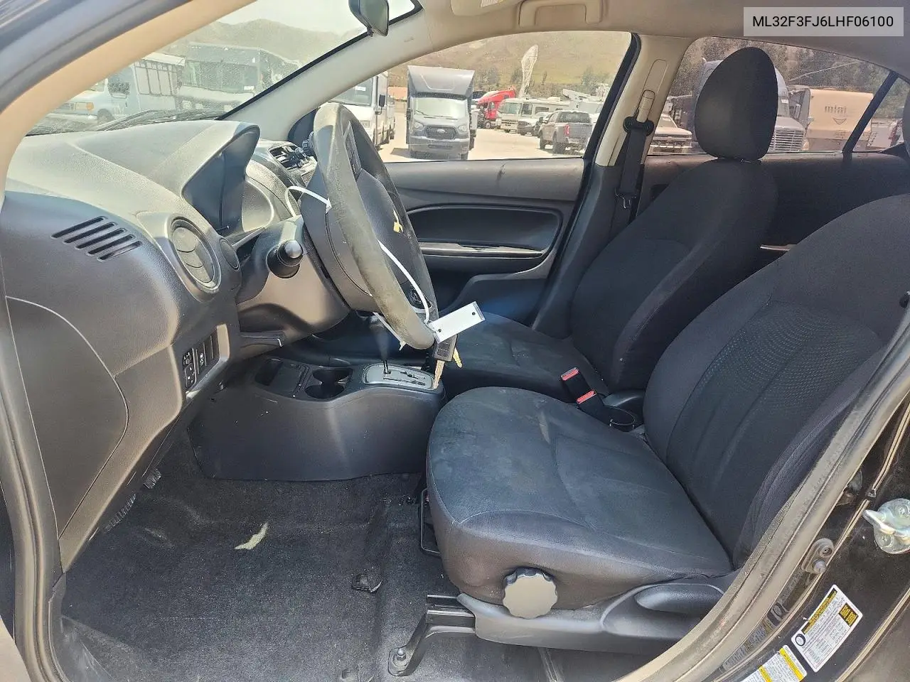 2020 Mitsubishi Mirage G4 Es VIN: ML32F3FJ6LHF06100 Lot: 57538096