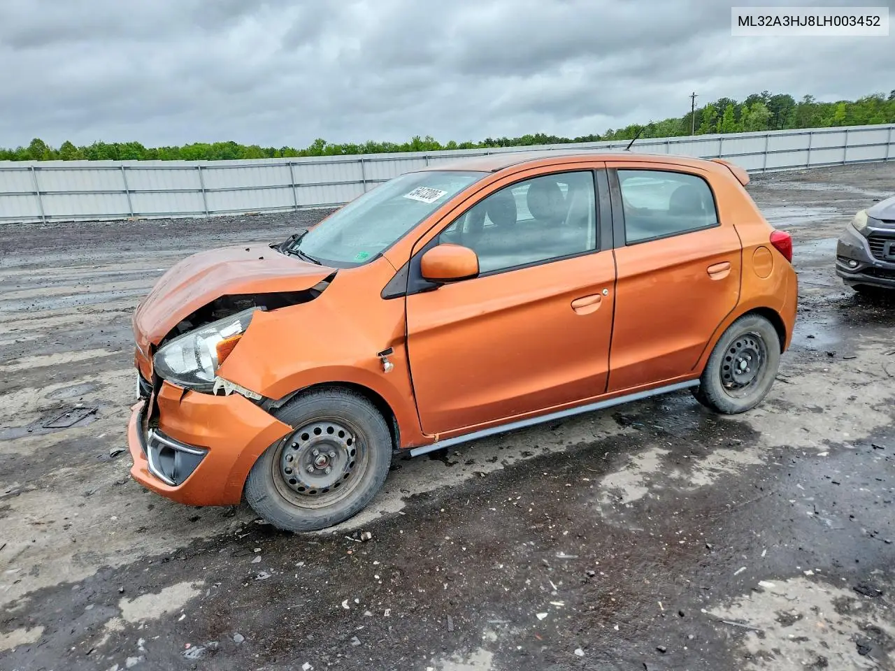 2020 Mitsubishi Mirage Es VIN: ML32A3HJ8LH003452 Lot: 58473206