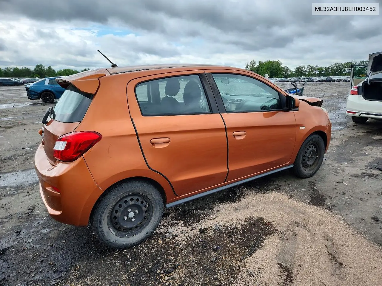 2020 Mitsubishi Mirage Es VIN: ML32A3HJ8LH003452 Lot: 58473206