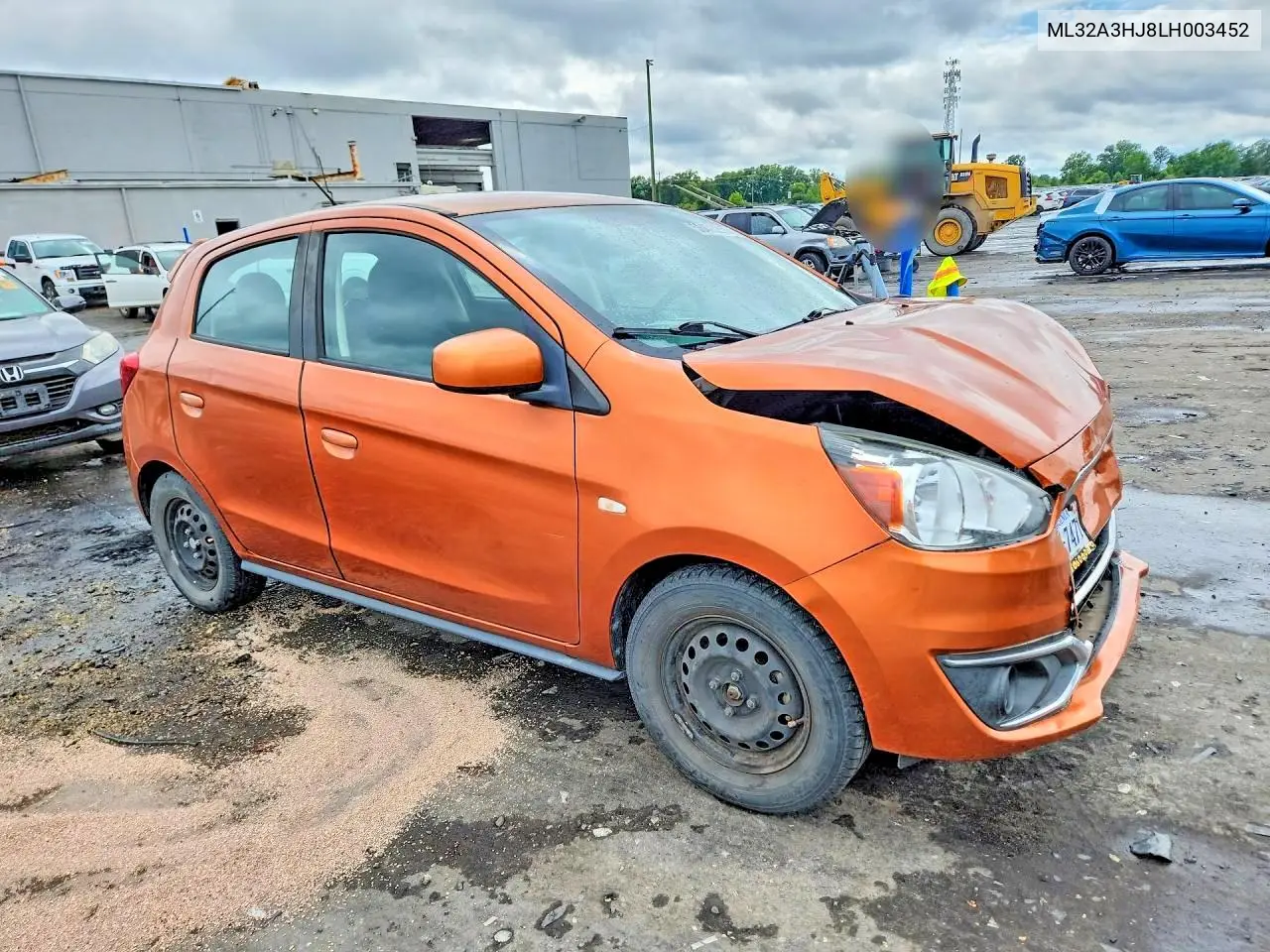 2020 Mitsubishi Mirage Es VIN: ML32A3HJ8LH003452 Lot: 58473206