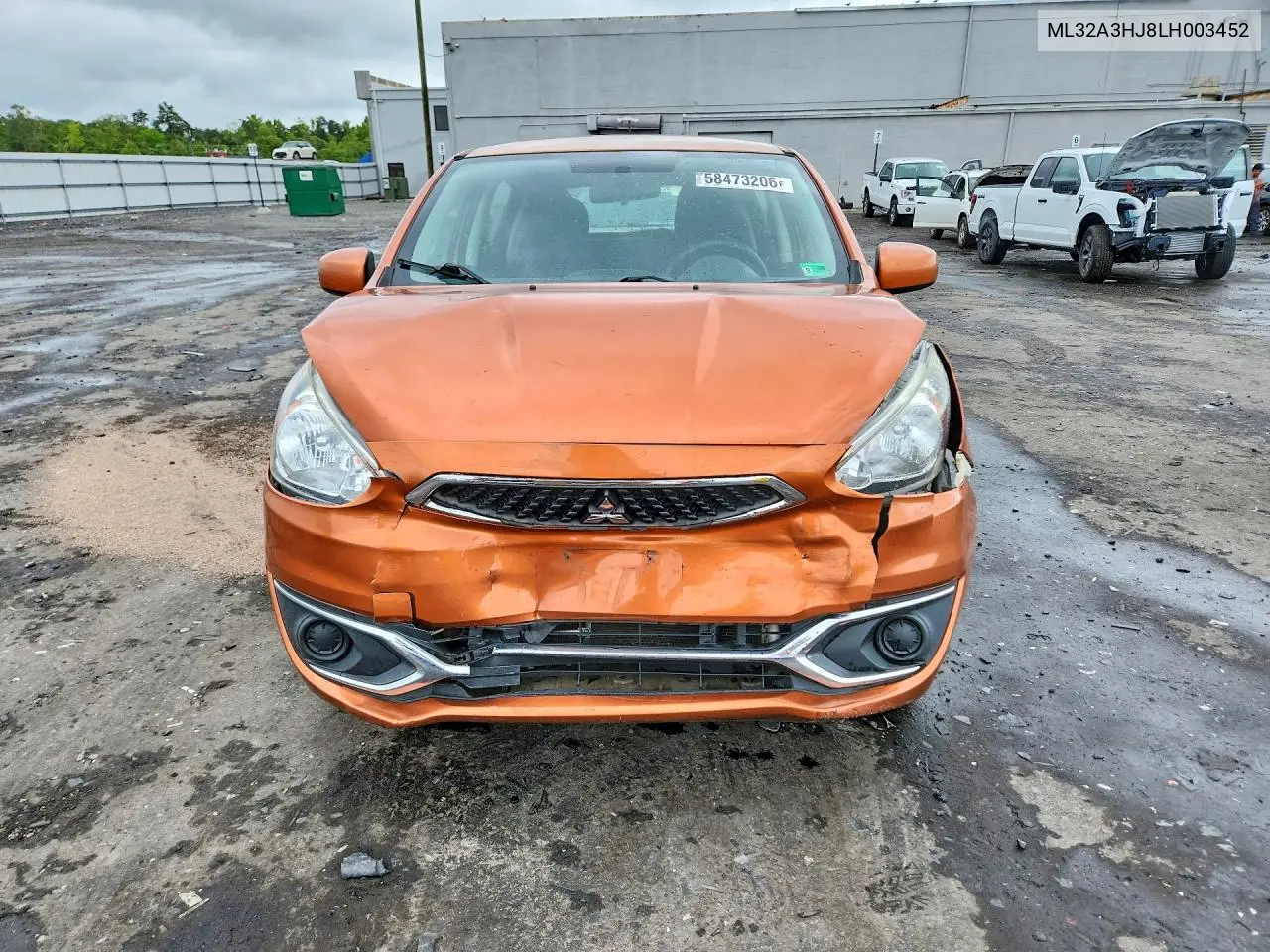 2020 Mitsubishi Mirage Es VIN: ML32A3HJ8LH003452 Lot: 58473206