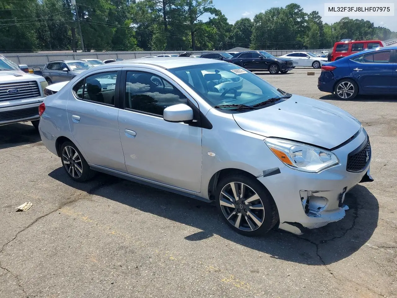 2020 Mitsubishi Mirage G4 Es VIN: ML32F3FJ8LHF07975 Lot: 58989376