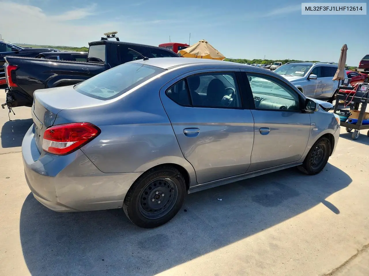2020 Mitsubishi Mirage G4 Es VIN: ML32F3FJ1LHF12614 Lot: 59399426