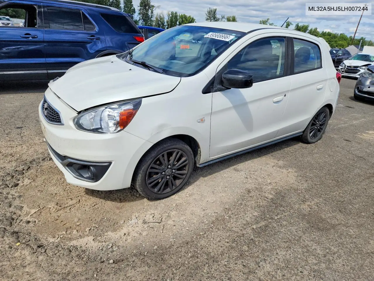 2020 Mitsubishi Mirage Le VIN: ML32A5HJ5LH007244 Lot: 59588696
