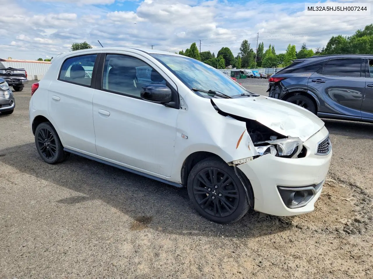 2020 Mitsubishi Mirage Le VIN: ML32A5HJ5LH007244 Lot: 59588696