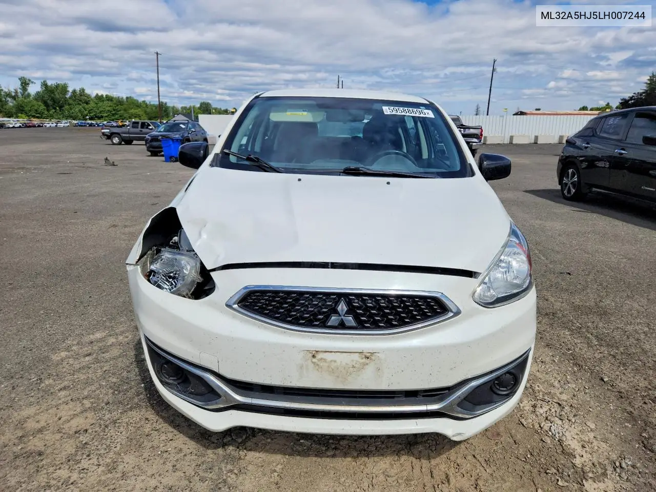 2020 Mitsubishi Mirage Le VIN: ML32A5HJ5LH007244 Lot: 59588696
