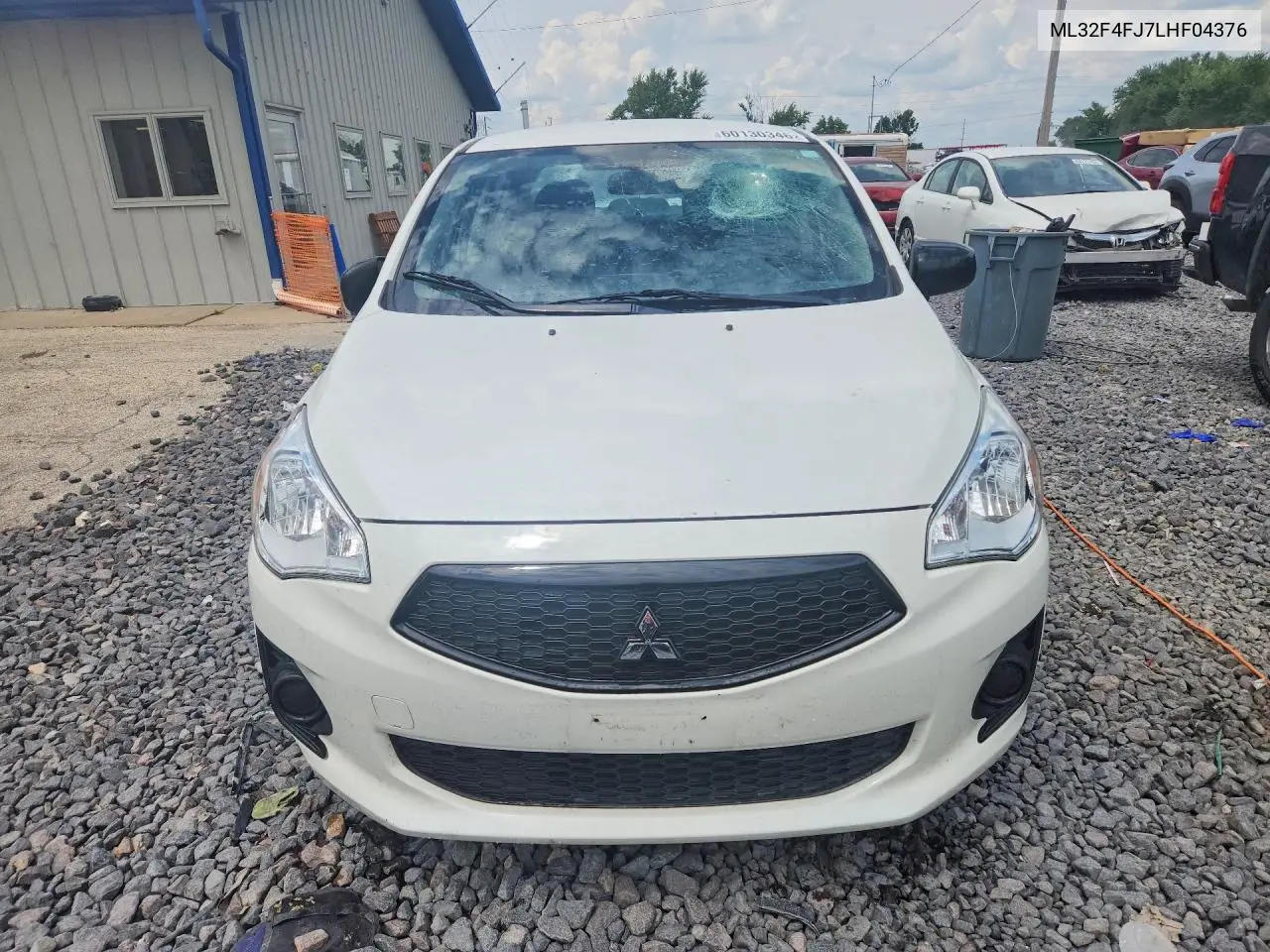 2020 Mitsubishi Mirage G4 Se VIN: ML32F4FJ7LHF04376 Lot: 60130346