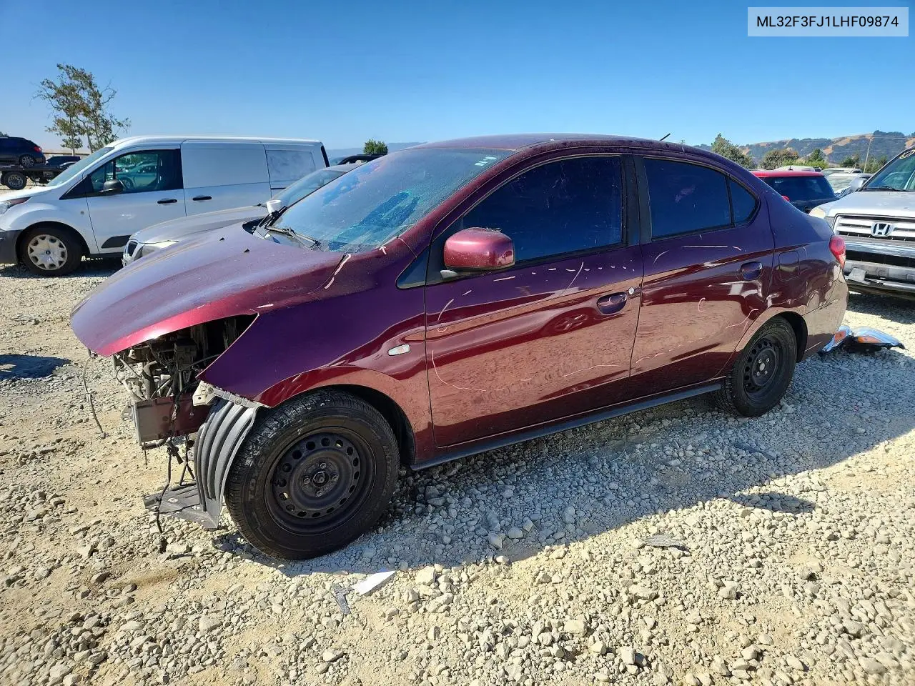 2020 Mitsubishi Mirage G4 Es VIN: ML32F3FJ1LHF09874 Lot: 60462526