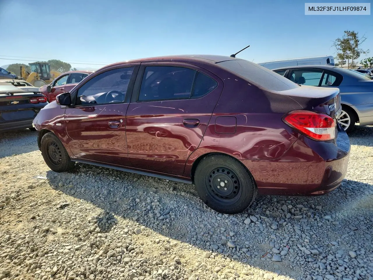 2020 Mitsubishi Mirage G4 Es VIN: ML32F3FJ1LHF09874 Lot: 60462526