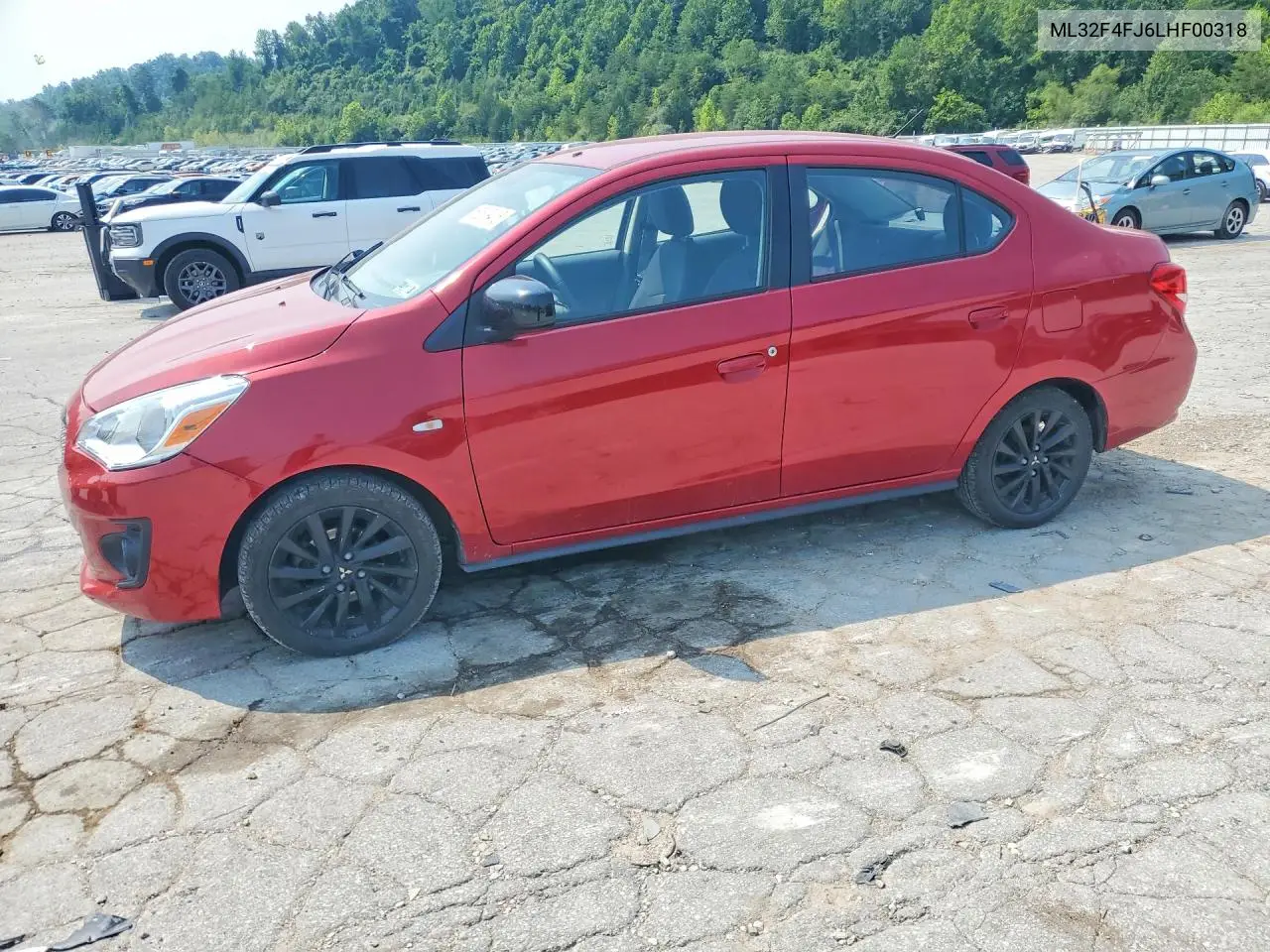 2020 Mitsubishi Mirage G4 Se VIN: ML32F4FJ6LHF00318 Lot: 60819416