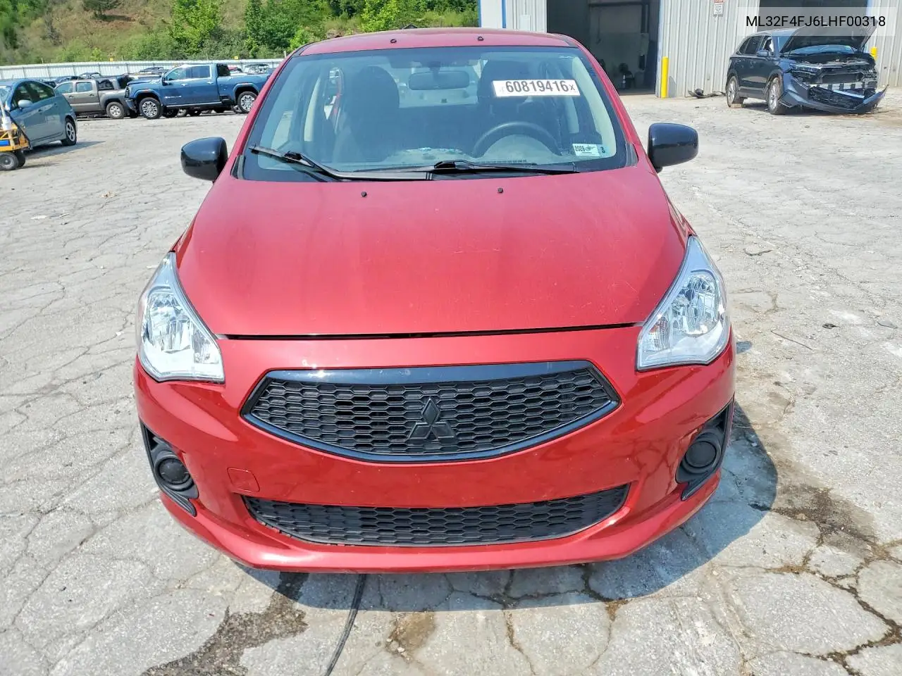2020 Mitsubishi Mirage G4 Se VIN: ML32F4FJ6LHF00318 Lot: 60819416