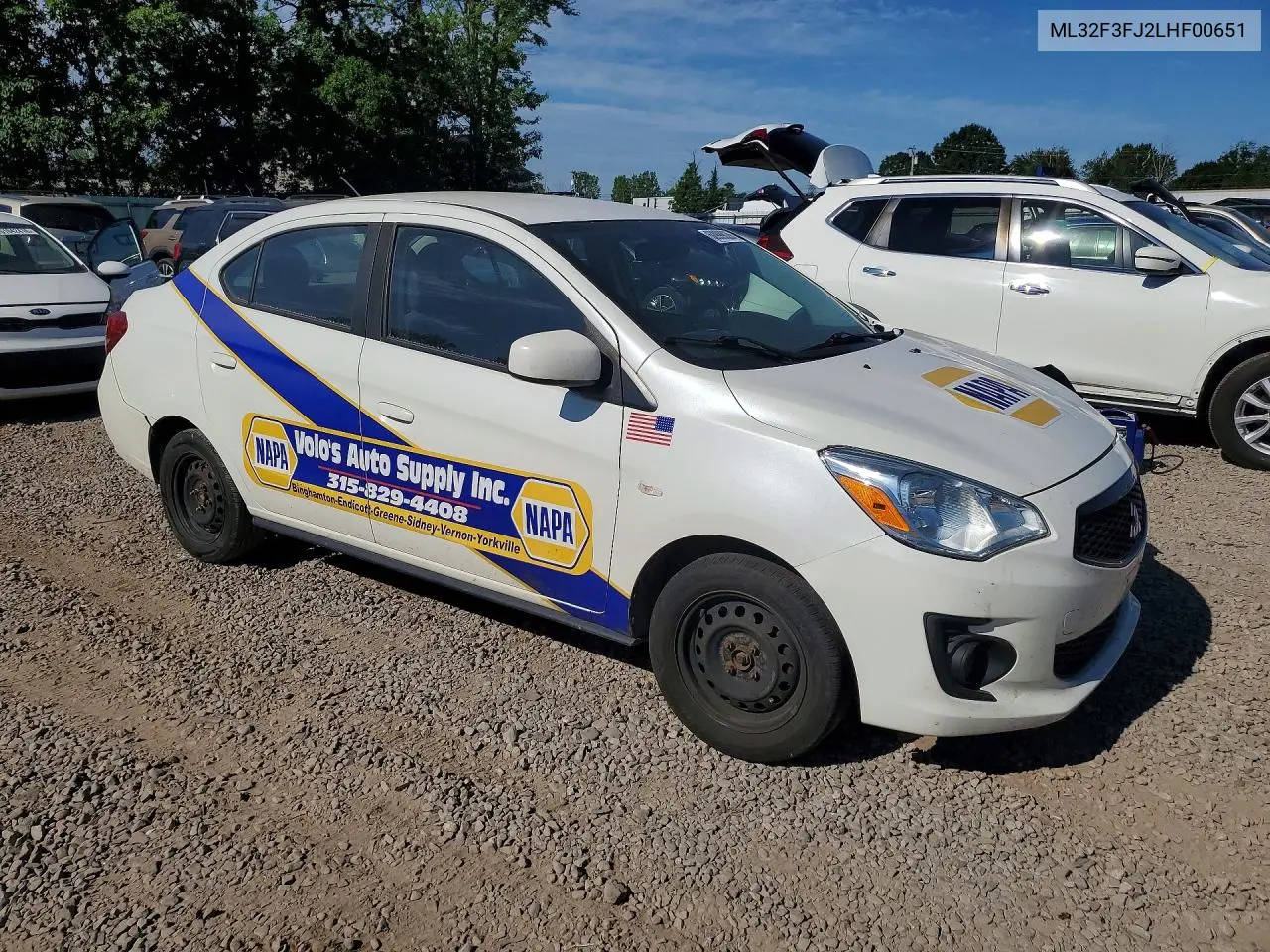 2020 Mitsubishi Mirage G4 Es VIN: ML32F3FJ2LHF00651 Lot: 60999026