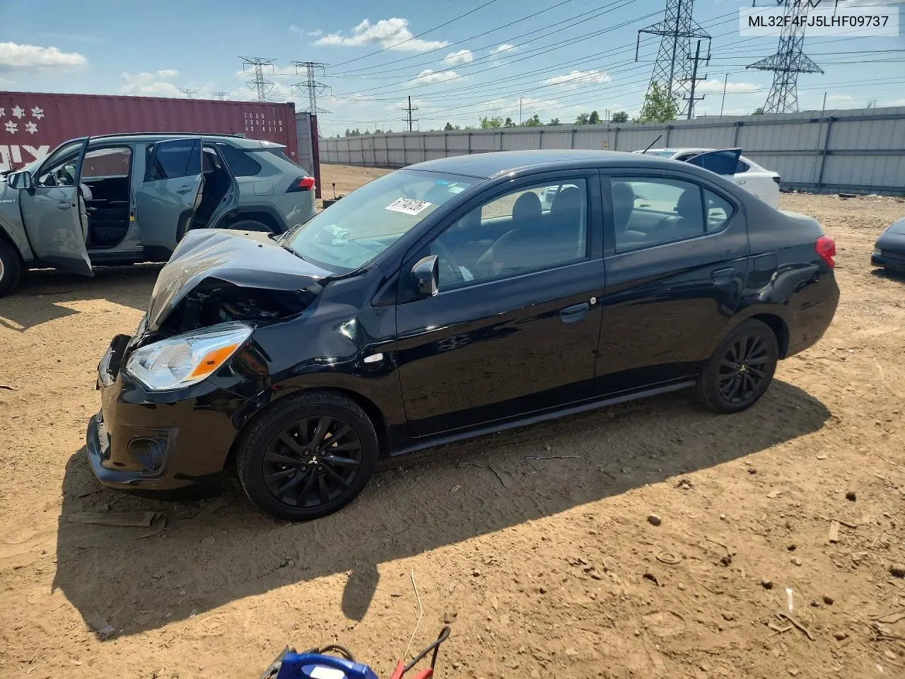 2020 Mitsubishi Mirage G4 Se VIN: ML32F4FJ5LHF09737 Lot: 61146126