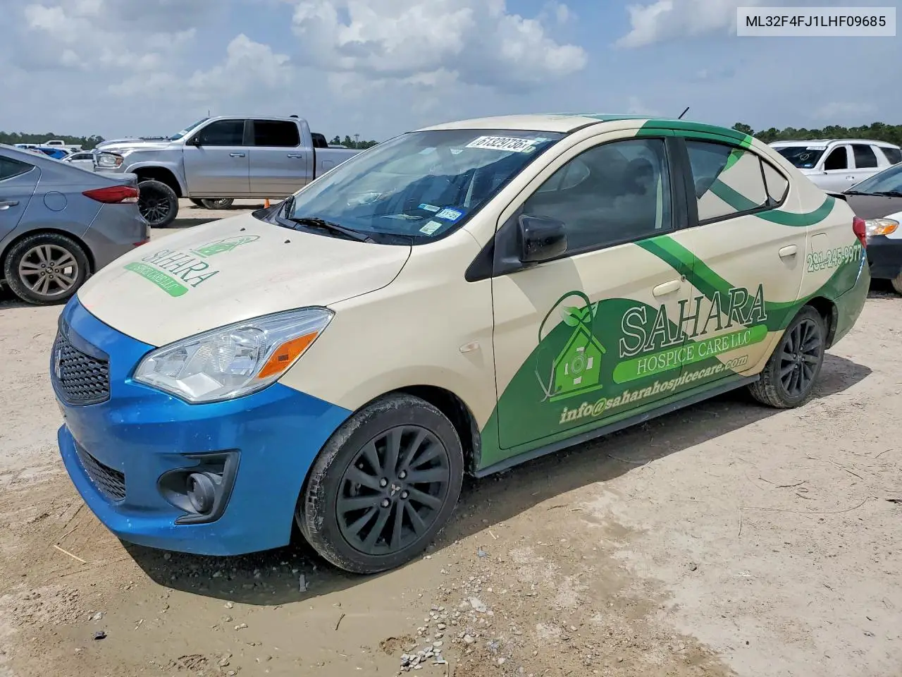 2020 Mitsubishi Mirage G4 Se VIN: ML32F4FJ1LHF09685 Lot: 61329736