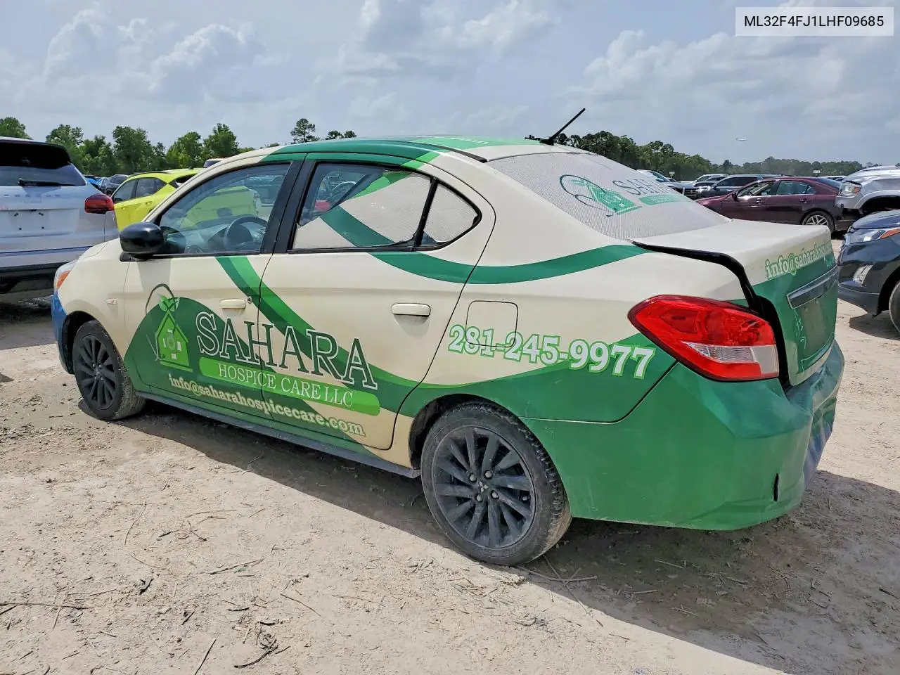 2020 Mitsubishi Mirage G4 Se VIN: ML32F4FJ1LHF09685 Lot: 61329736