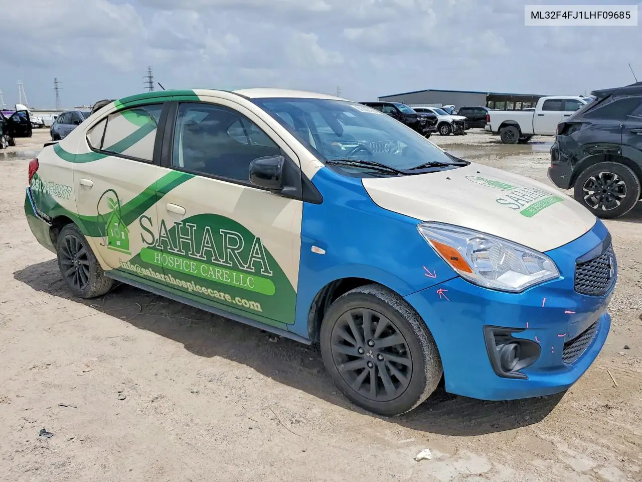 2020 Mitsubishi Mirage G4 Se VIN: ML32F4FJ1LHF09685 Lot: 61329736