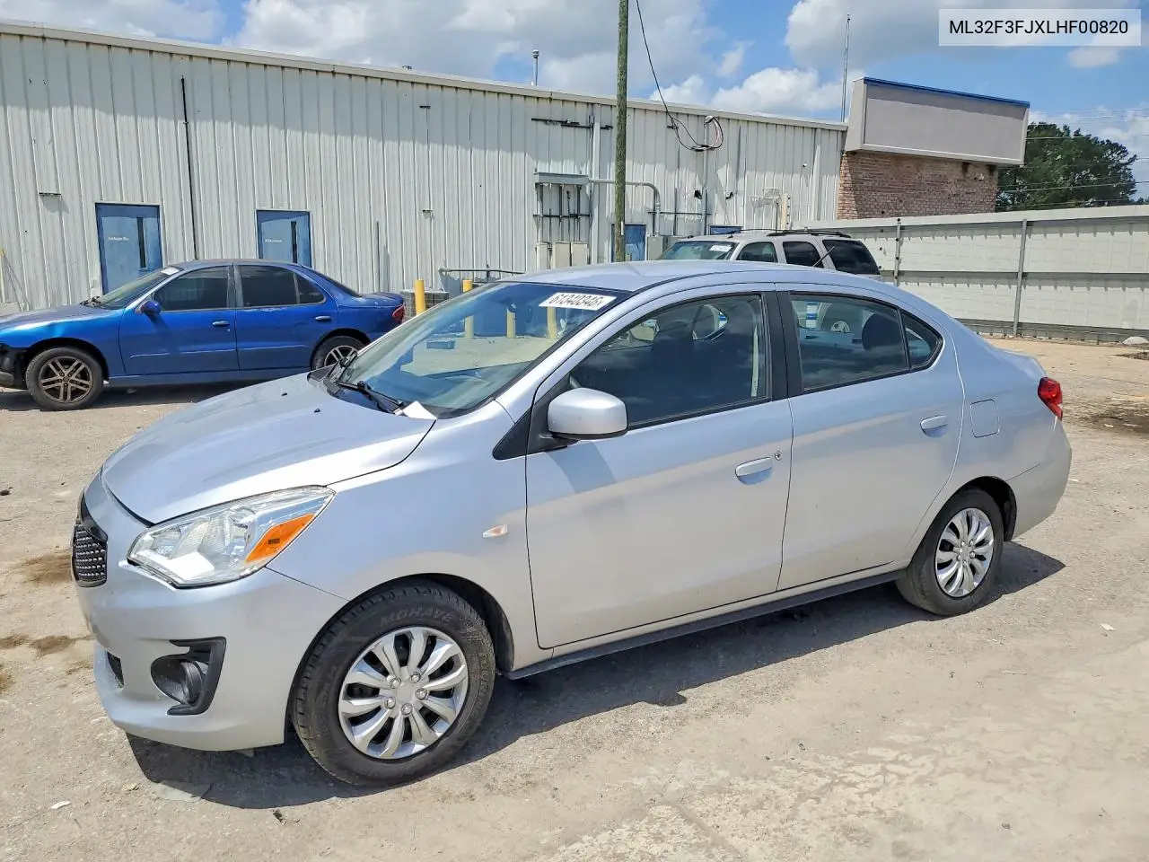 2020 Mitsubishi Mirage G4 Es VIN: ML32F3FJXLHF00820 Lot: 61340346