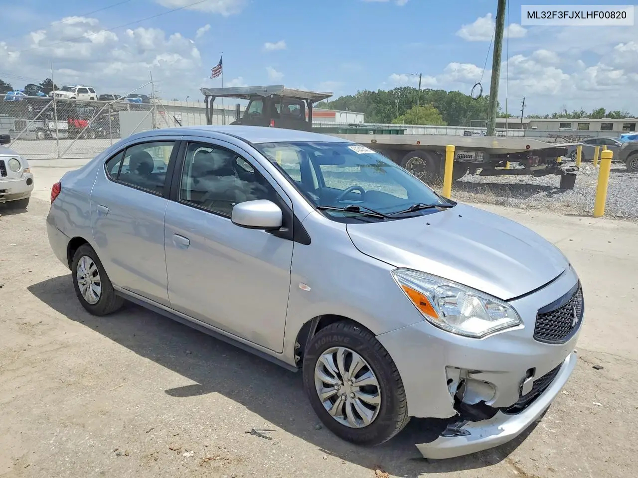 2020 Mitsubishi Mirage G4 Es VIN: ML32F3FJXLHF00820 Lot: 61340346