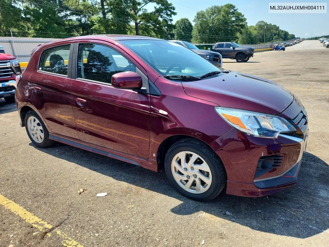 2021 Mitsubishi Mirage Es VIN: ML32AUHJXMH004111 Lot: 59186016