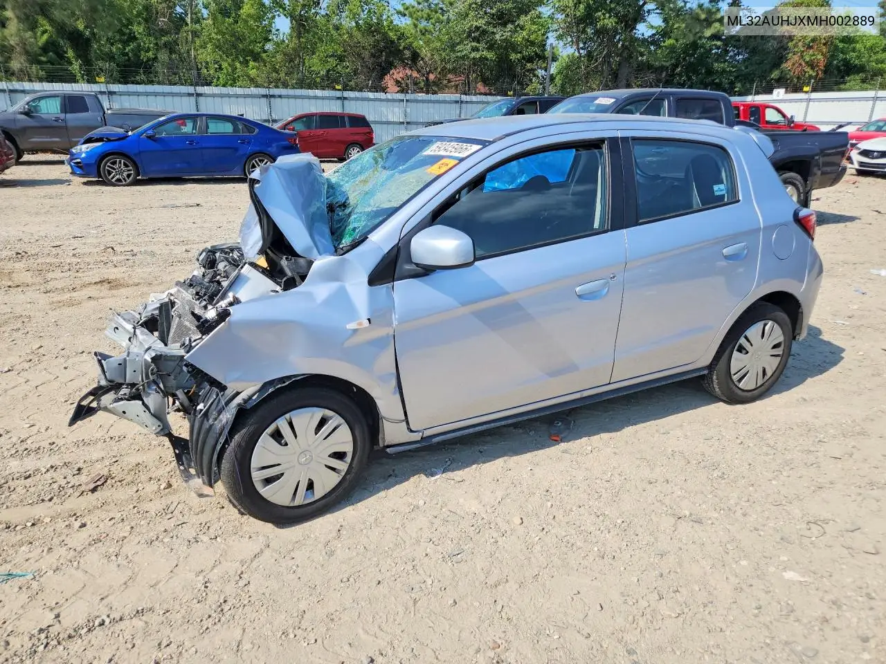 2021 Mitsubishi Mirage Es VIN: ML32AUHJXMH002889 Lot: 59345966