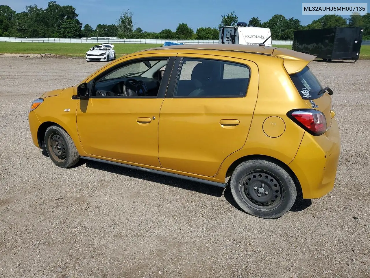 2021 Mitsubishi Mirage Es VIN: ML32AUHJ6MH007135 Lot: 60035566