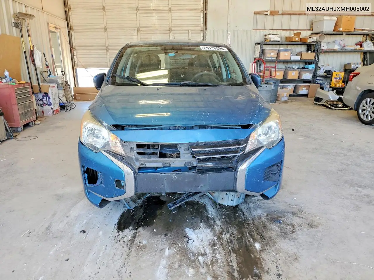 2021 Mitsubishi Mirage Es VIN: ML32AUHJXMH005002 Lot: 60118896
