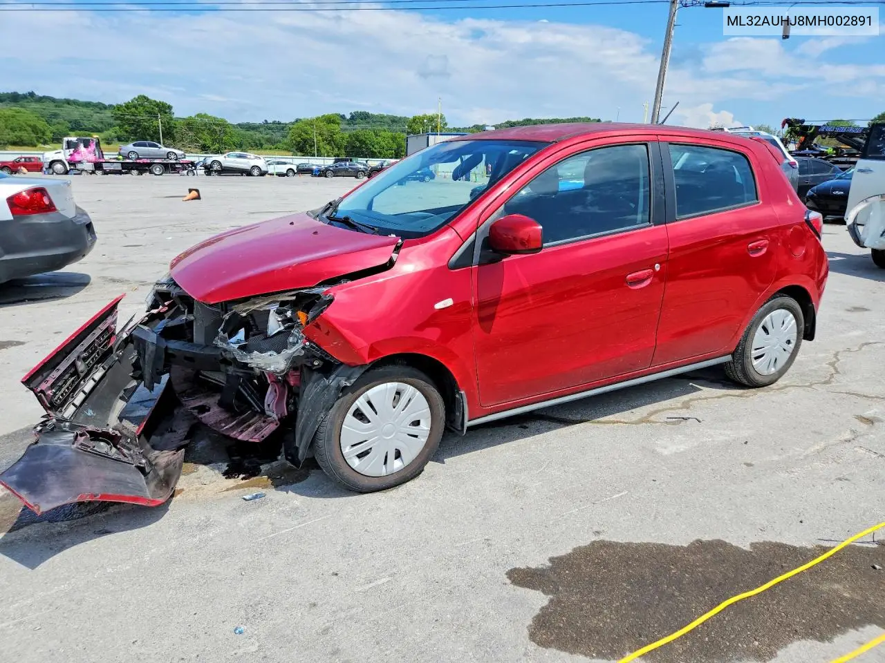 2021 Mitsubishi Mirage Es VIN: ML32AUHJ8MH002891 Lot: 60235166