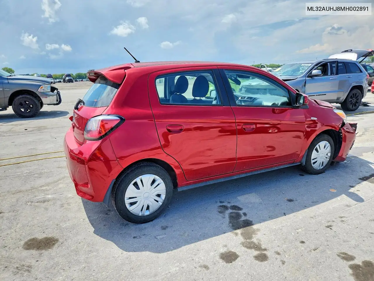 2021 Mitsubishi Mirage Es VIN: ML32AUHJ8MH002891 Lot: 60235166