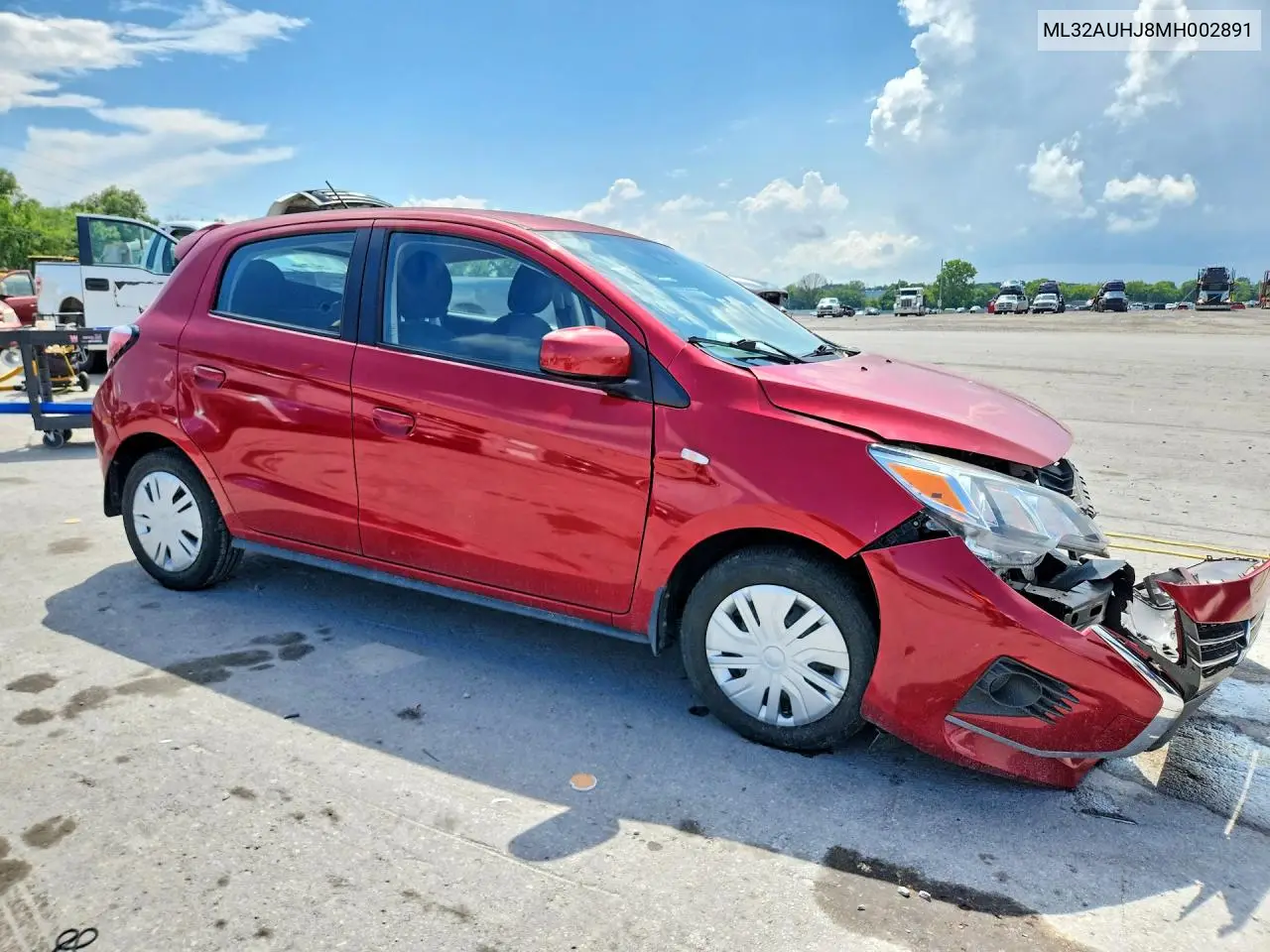 2021 Mitsubishi Mirage Es VIN: ML32AUHJ8MH002891 Lot: 60235166