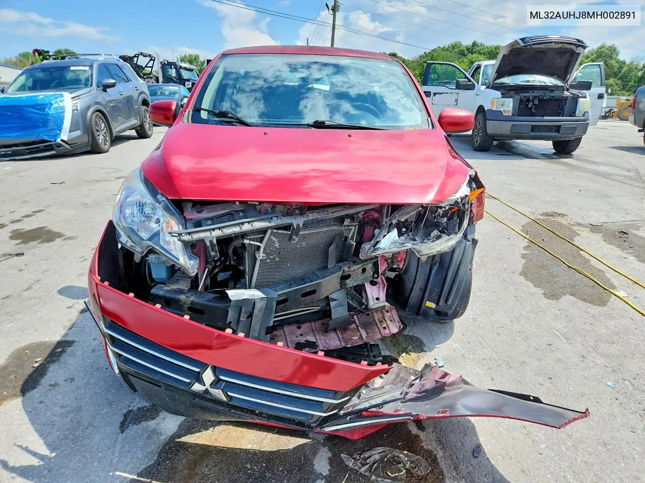 2021 Mitsubishi Mirage Es VIN: ML32AUHJ8MH002891 Lot: 60235166