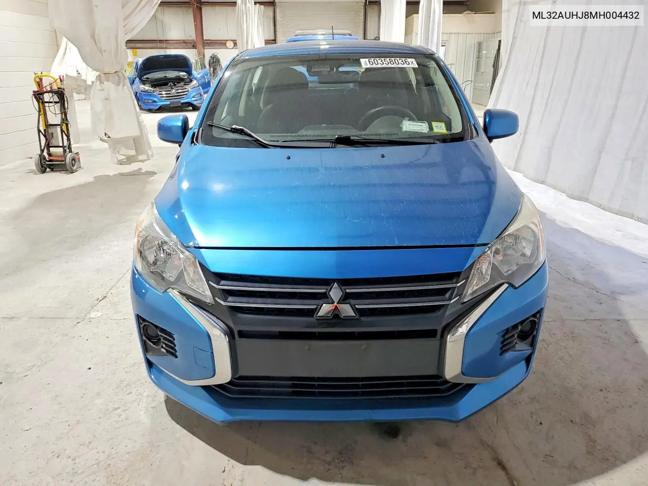 2021 Mitsubishi Mirage Es VIN: ML32AUHJ8MH004432 Lot: 60358036