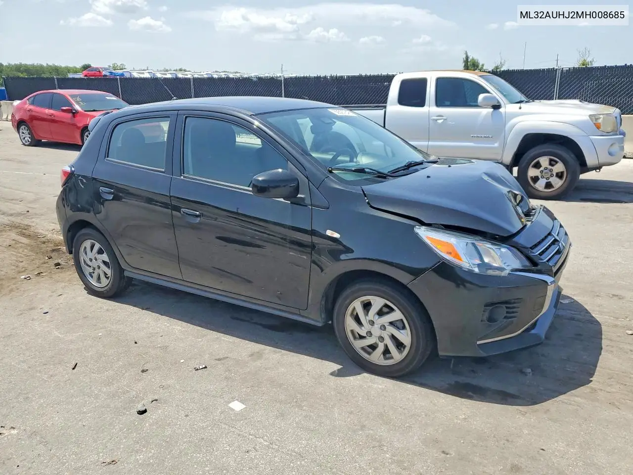 2021 Mitsubishi Mirage Es VIN: ML32AUHJ2MH008685 Lot: 60597846