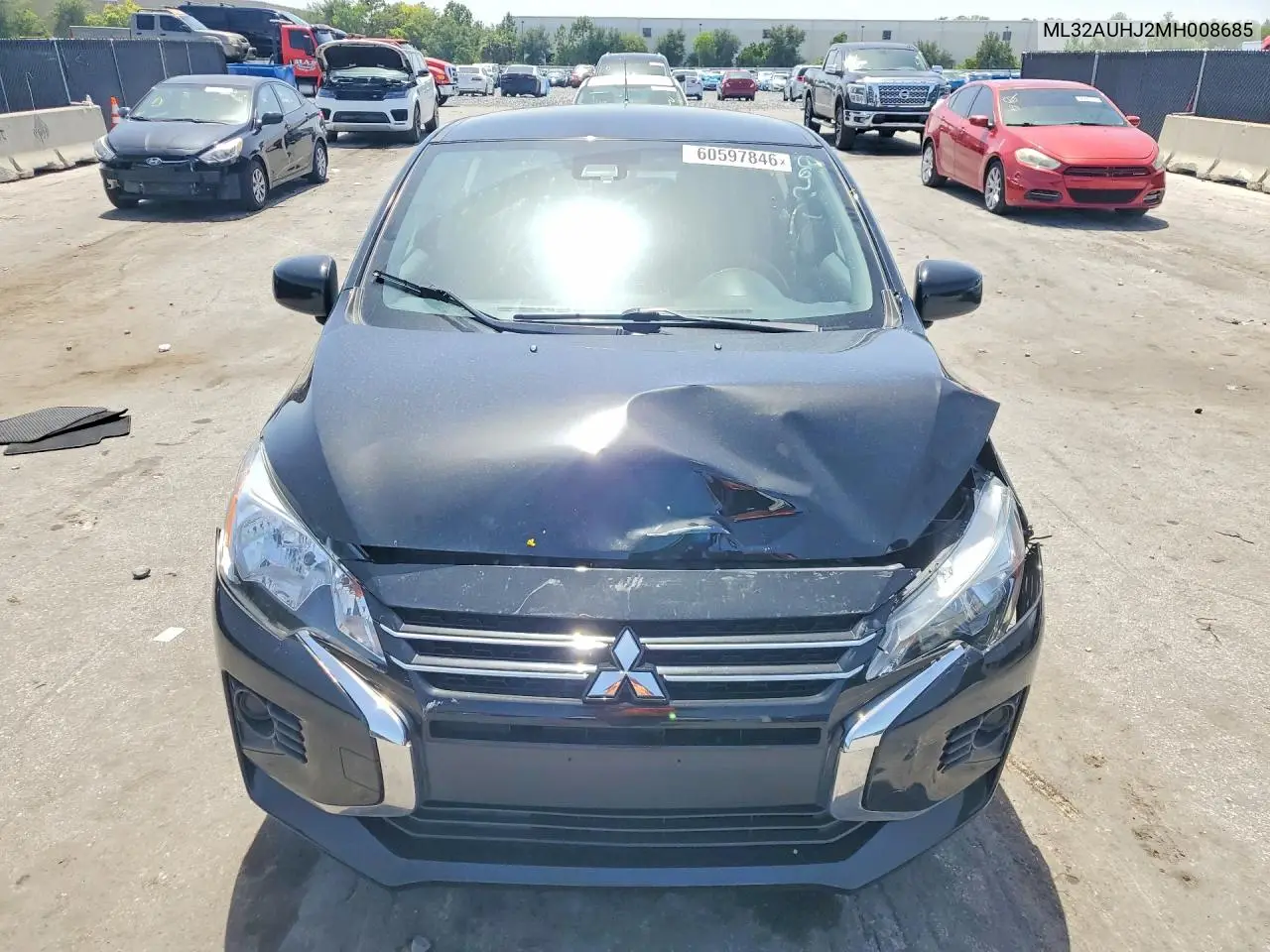 2021 Mitsubishi Mirage Es VIN: ML32AUHJ2MH008685 Lot: 60597846