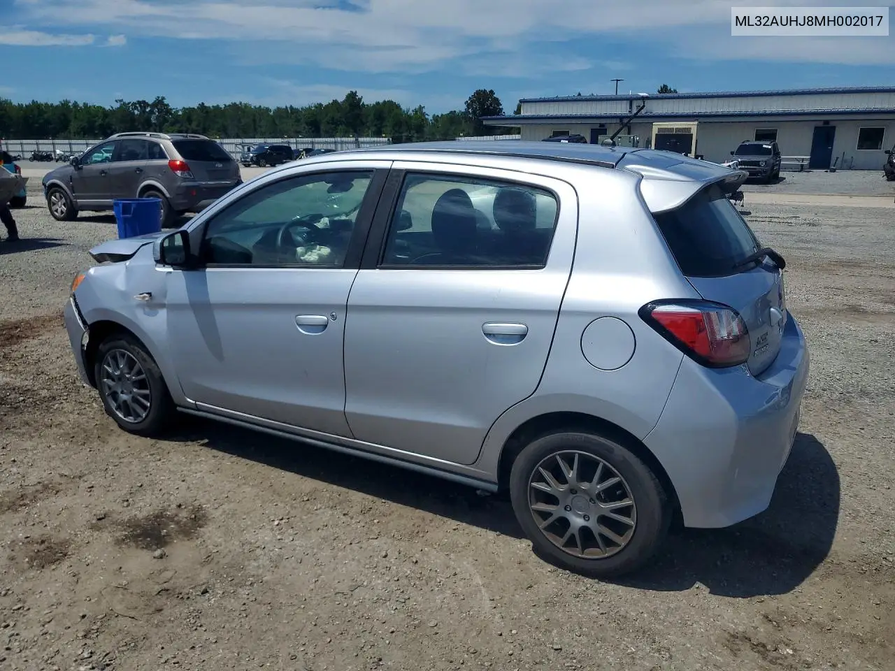 2021 Mitsubishi Mirage Es VIN: ML32AUHJ8MH002017 Lot: 60604666