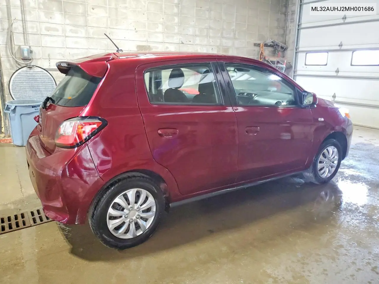 2021 Mitsubishi Mirage Es VIN: ML32AUHJ2MH001686 Lot: 60898796