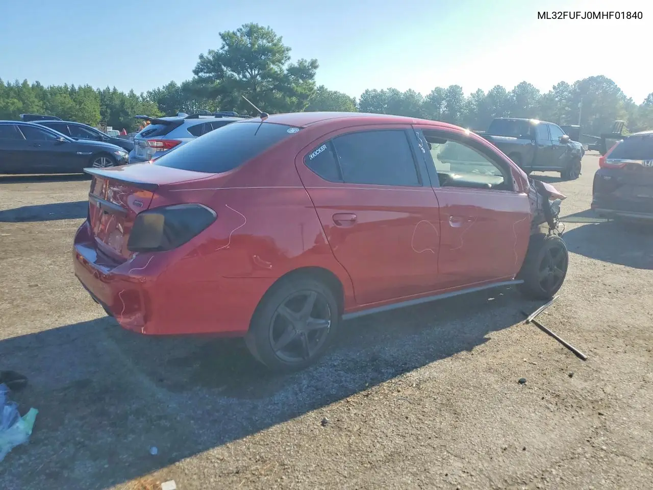 2021 Mitsubishi Mirage G4 Es VIN: ML32FUFJ0MHF01840 Lot: 61065086