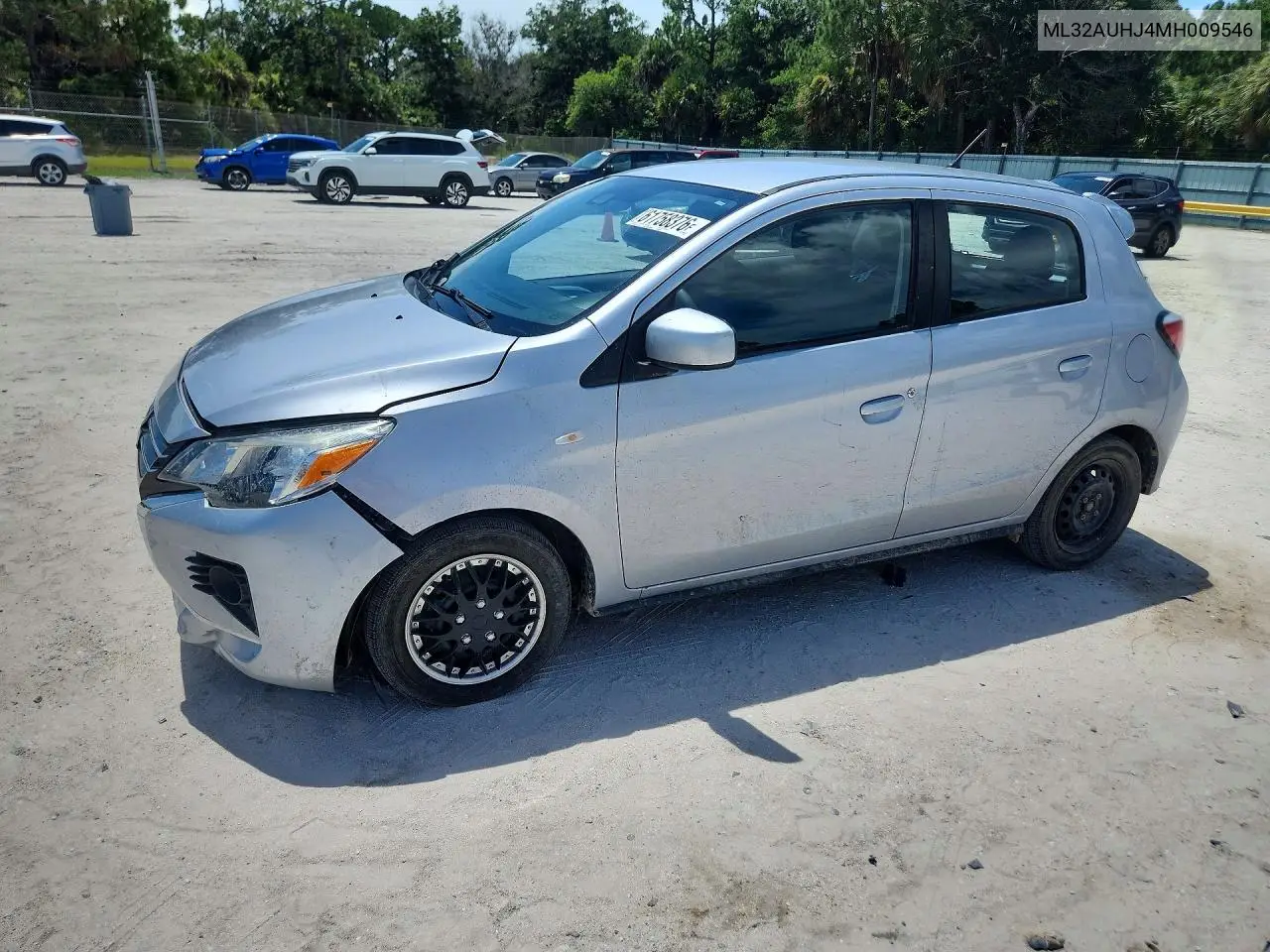 2021 Mitsubishi Mirage Es VIN: ML32AUHJ4MH009546 Lot: 61758376