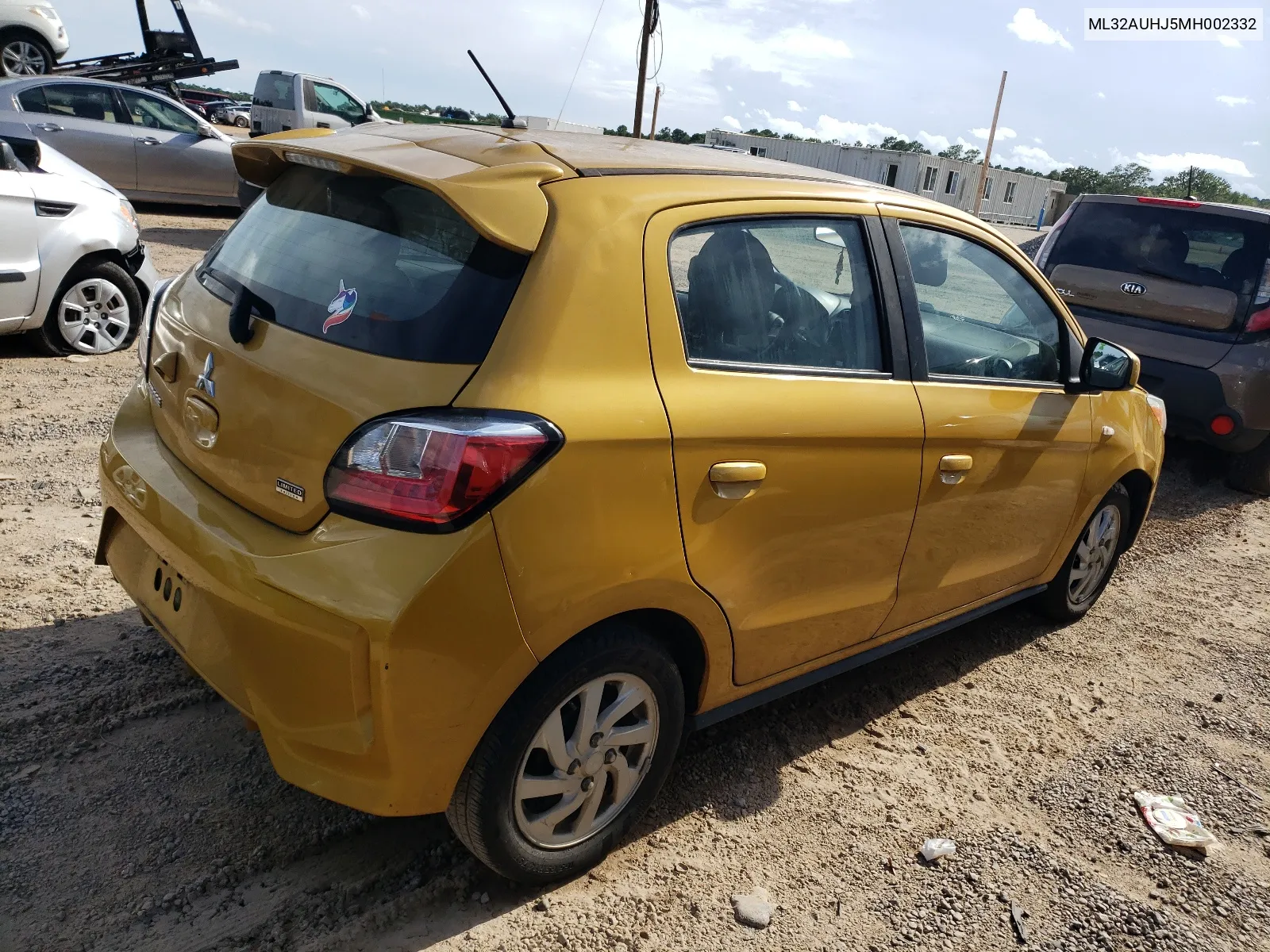 2021 Mitsubishi Mirage Es VIN: ML32AUHJ5MH002332 Lot: 63147864