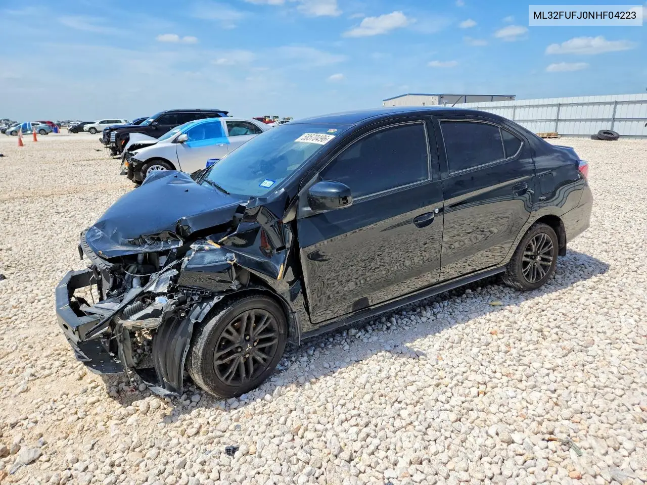 2022 Mitsubishi Mirage G4 Es VIN: ML32FUFJ0NHF04223 Lot: 58570496