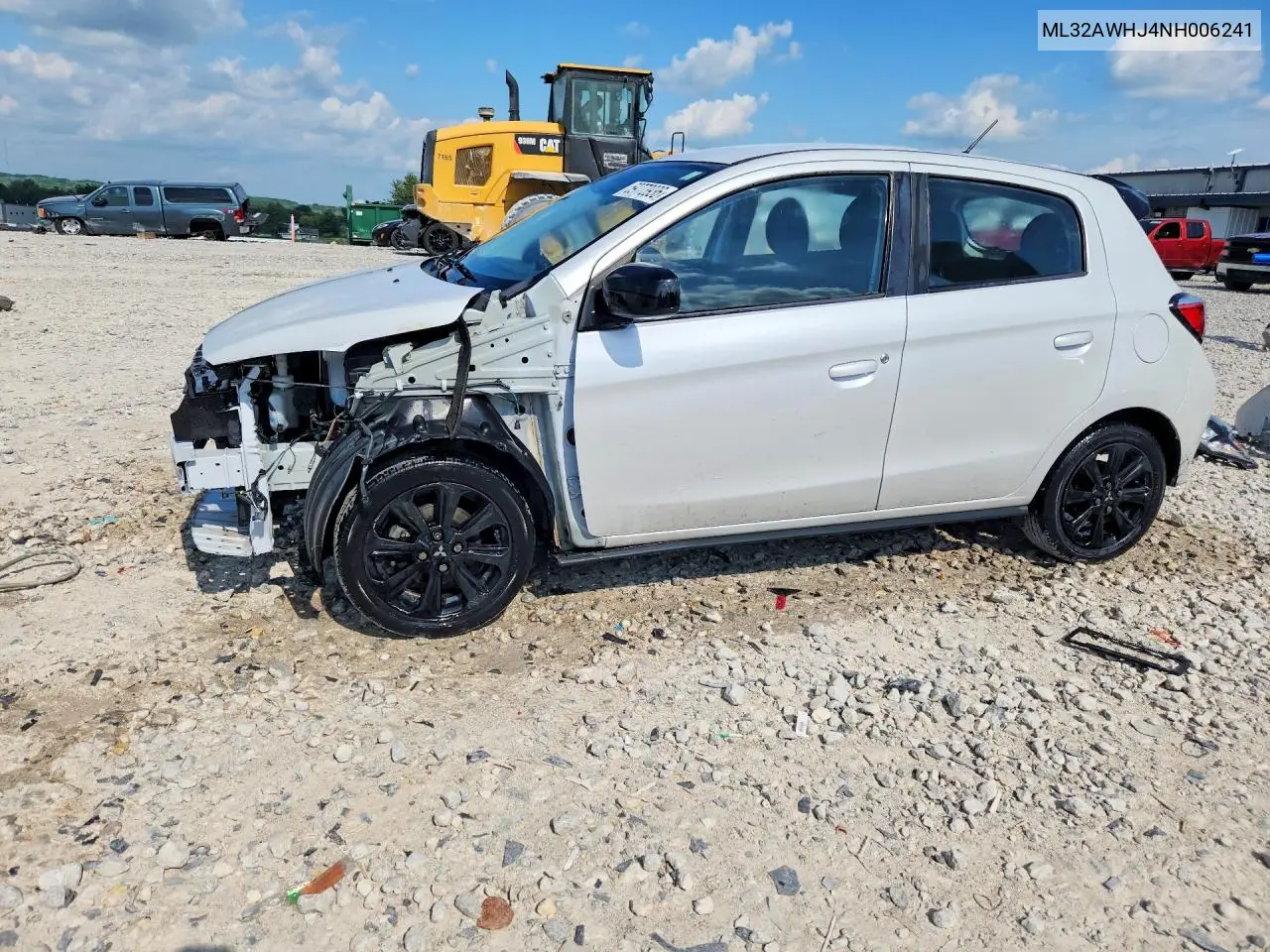 2022 Mitsubishi Mirage Se VIN: ML32AWHJ4NH006241 Lot: 59773936